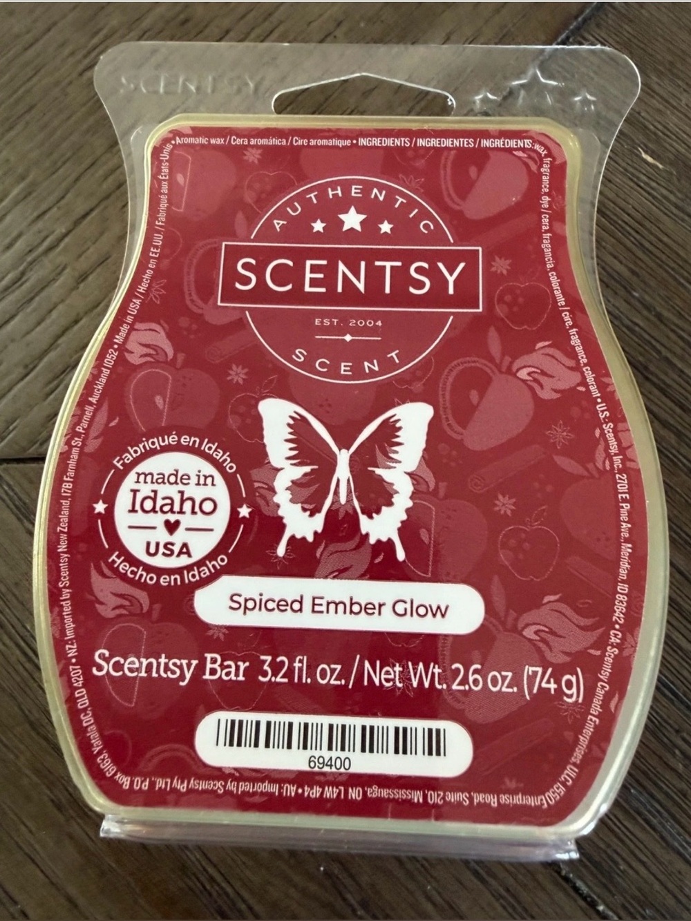 Scentsy Spiced Ember Glow Wax Bar